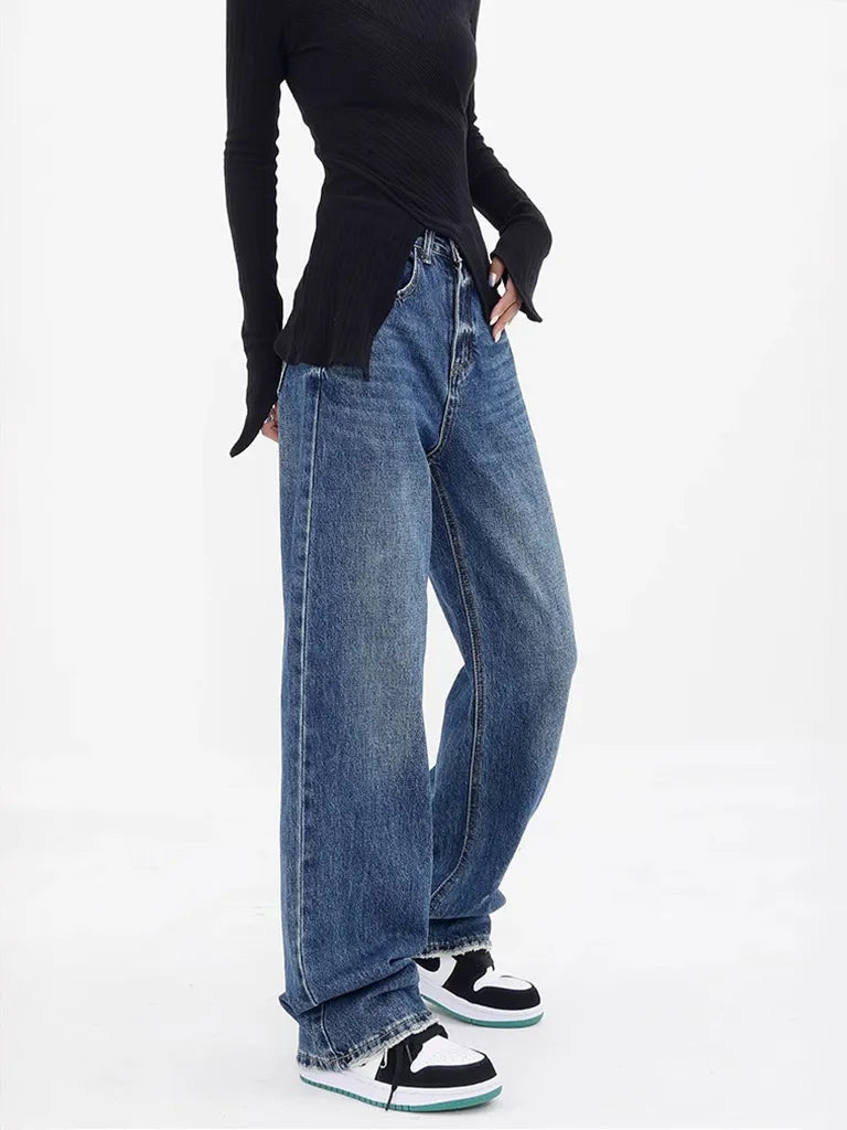 バッククロスステッチ・ストレートデニム NOCTONE