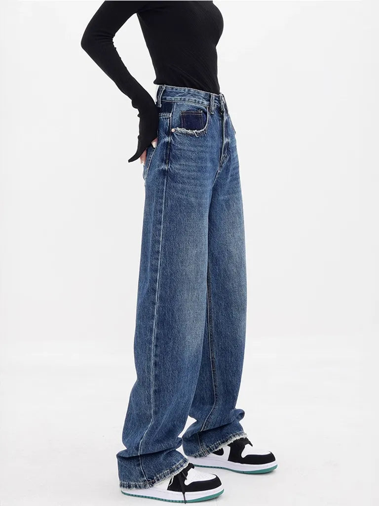 バッククロスステッチ・ストレートデニム NOCTONE