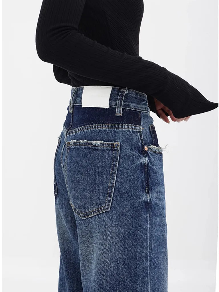 バッククロスステッチ・ストレートデニム NOCTONE