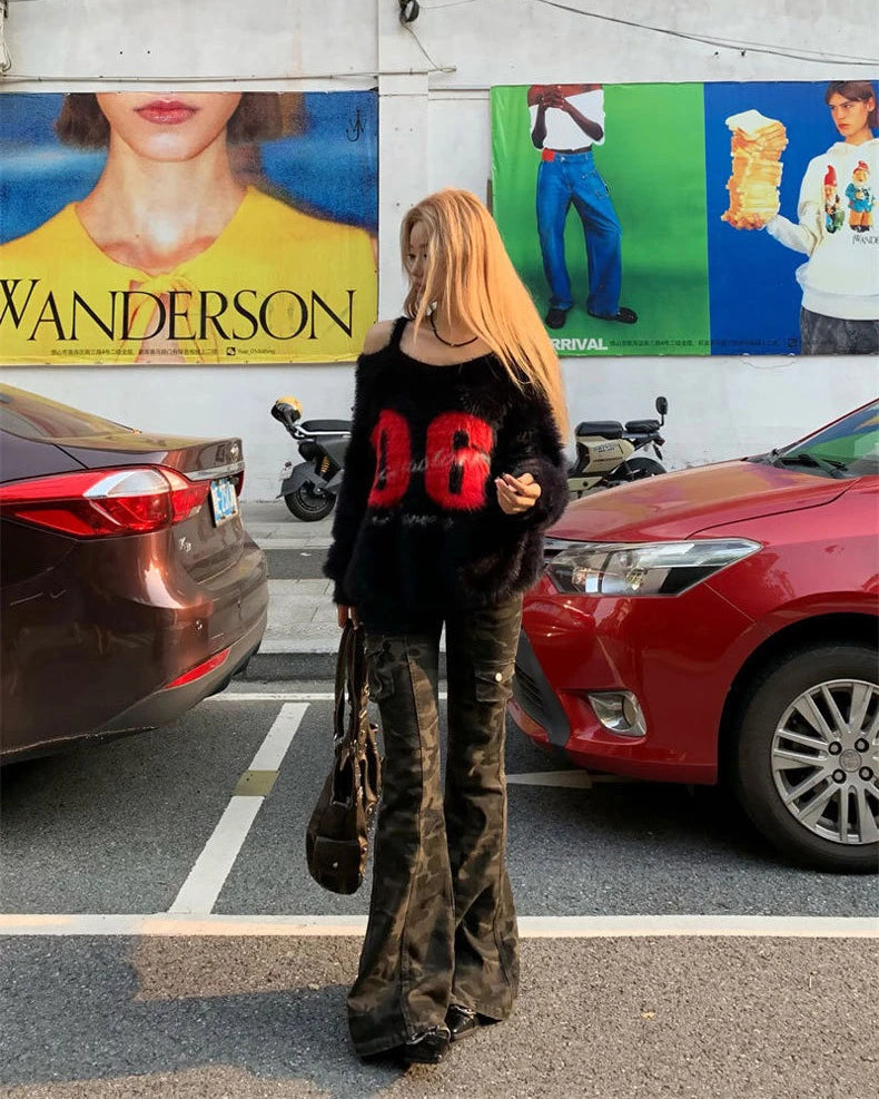 Camo Flare Work Jeans