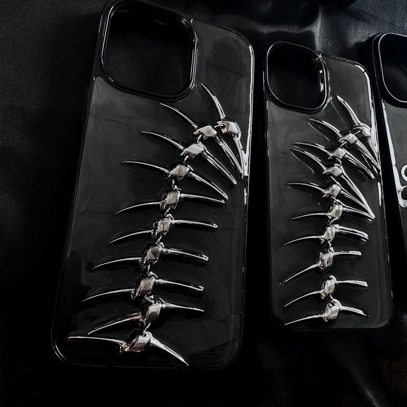 にじんだフィッシュボーン iPhone15/ProMax ケース 14Pro Premium 16 Apple 13 Pro Niche 11 Xulu 12 Niche 11 Satterproof 15Pro Creative 16Pro Transparent 14 Tide NOCTONE