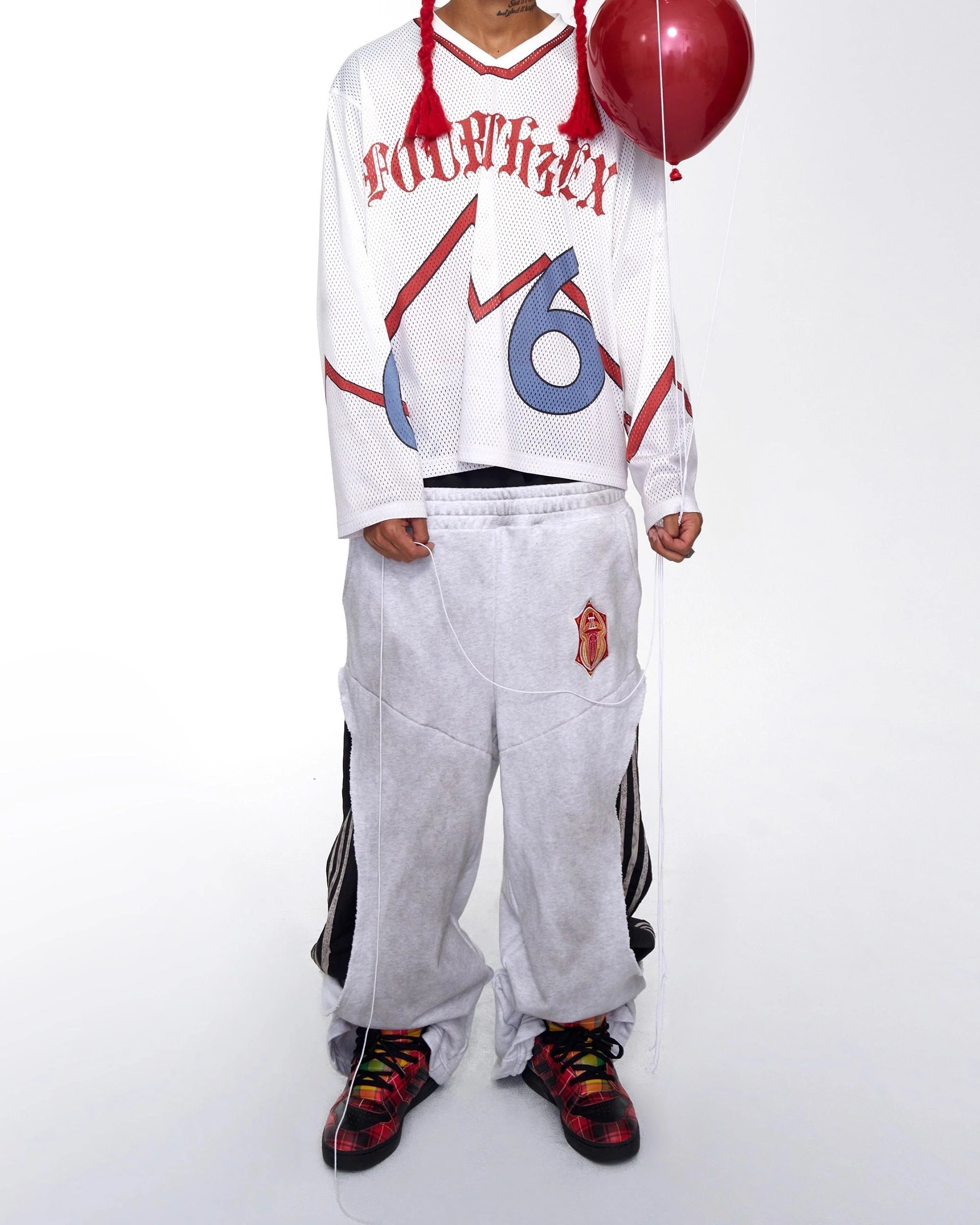 Elastic Waist Straight Pants