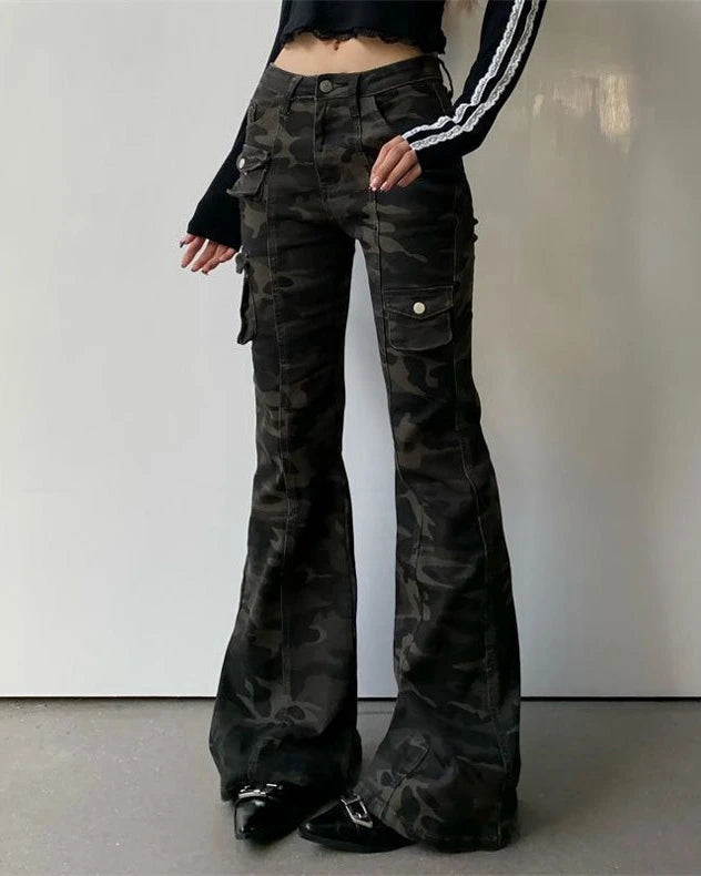 Camo Flare Work Jeans