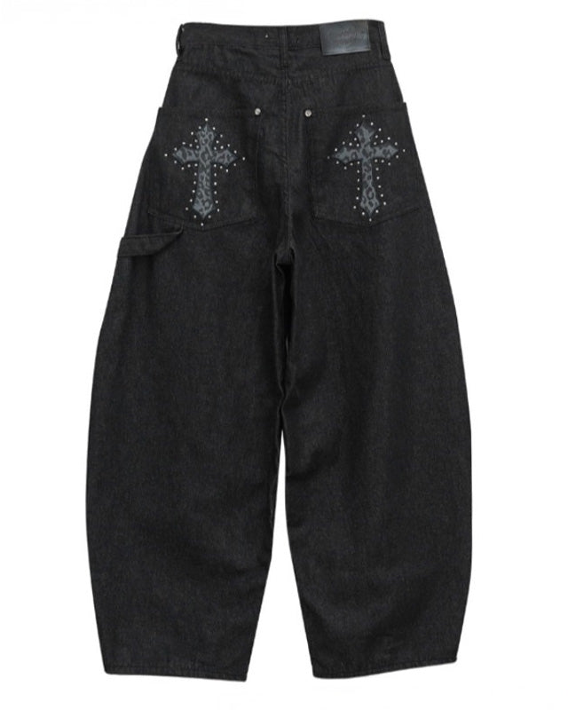 レオパードクロスワイドパンツ NOCTONE