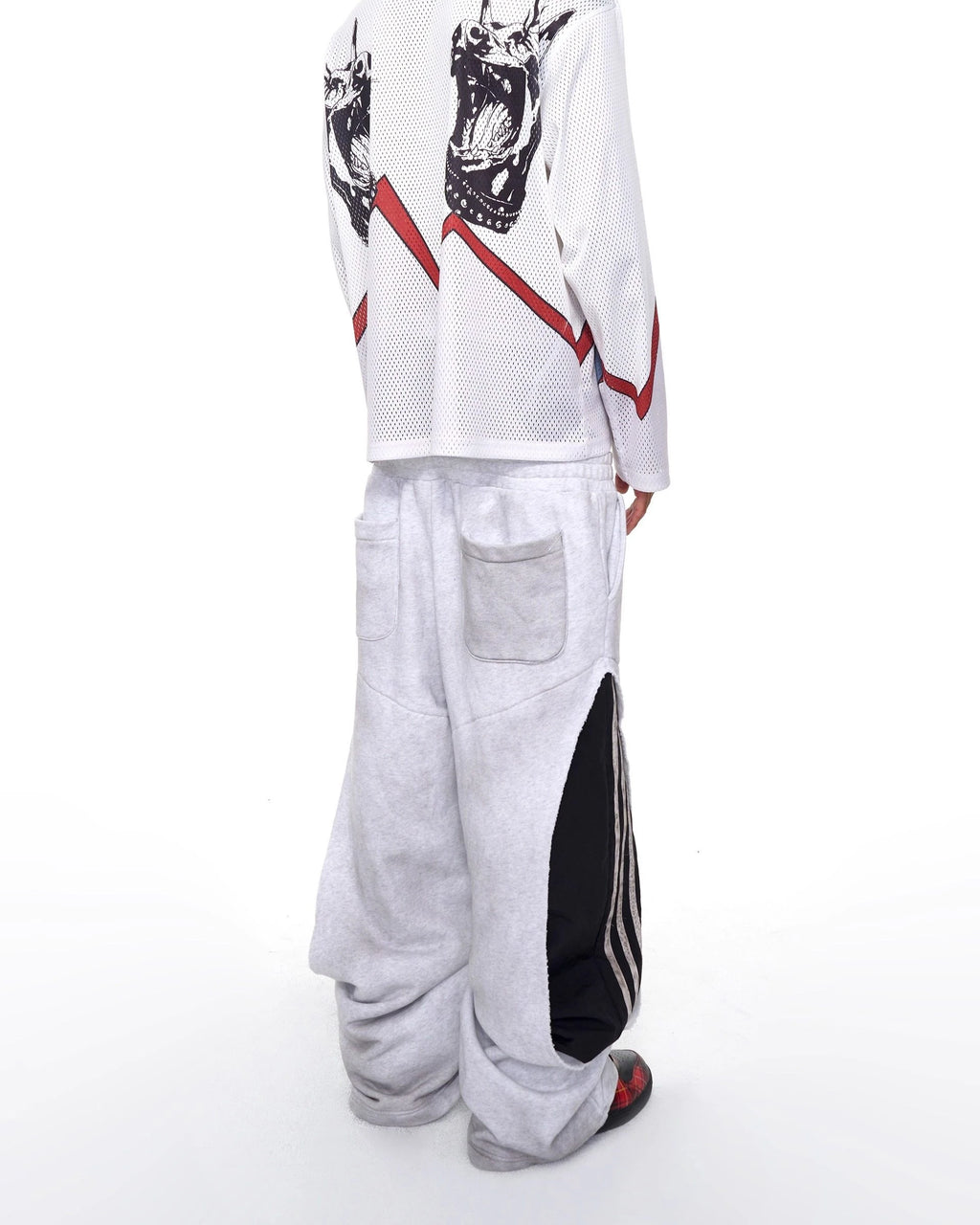 Elastic Waist Straight Pants