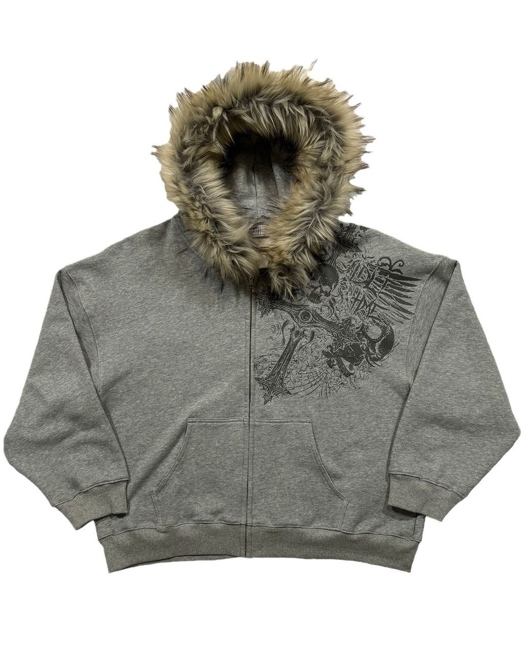 欧米の絨毛帽子の衛衣のプリントの図案の長袖の頭のフードの復古のコートの街頭の潮流y 2k NOCTONE