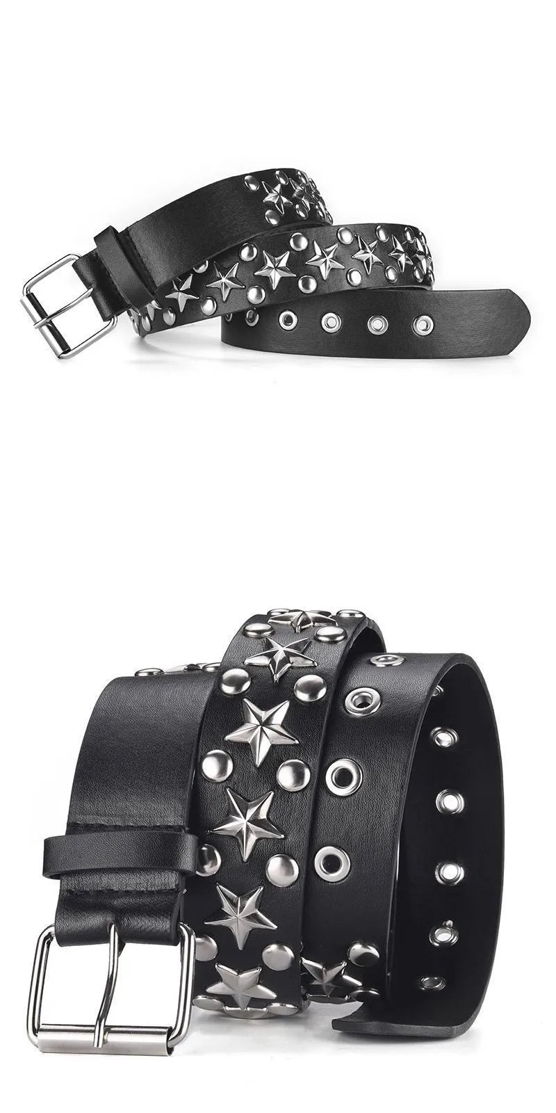 ニッチパンクゴスダークメタルベルト NOCTONE