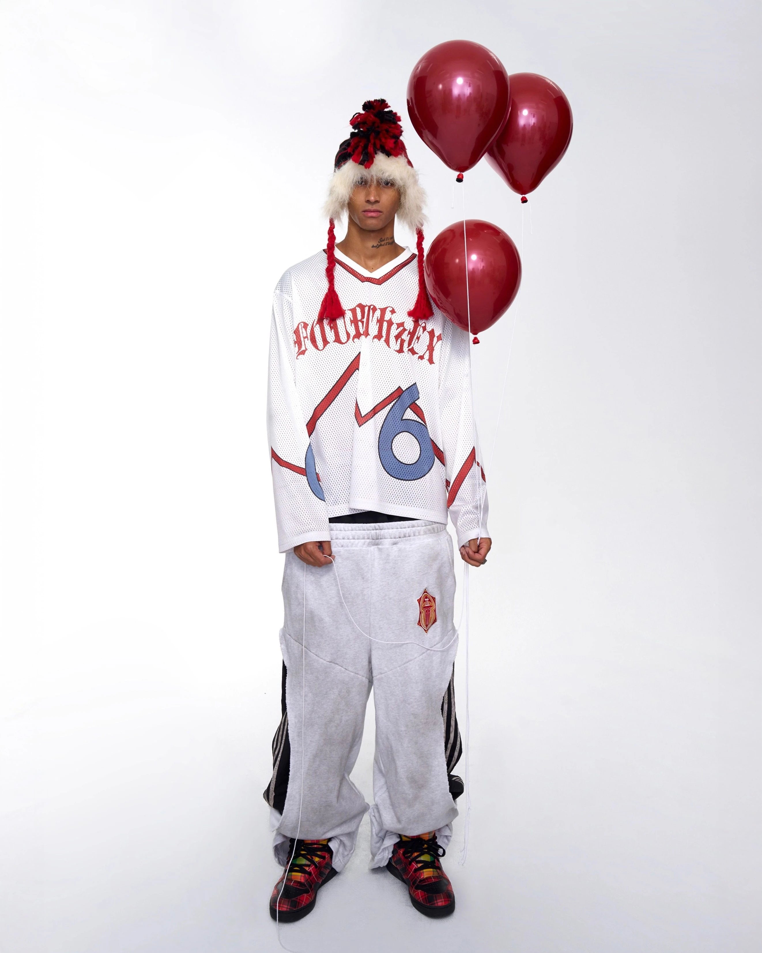 Elastic Waist Straight Pants