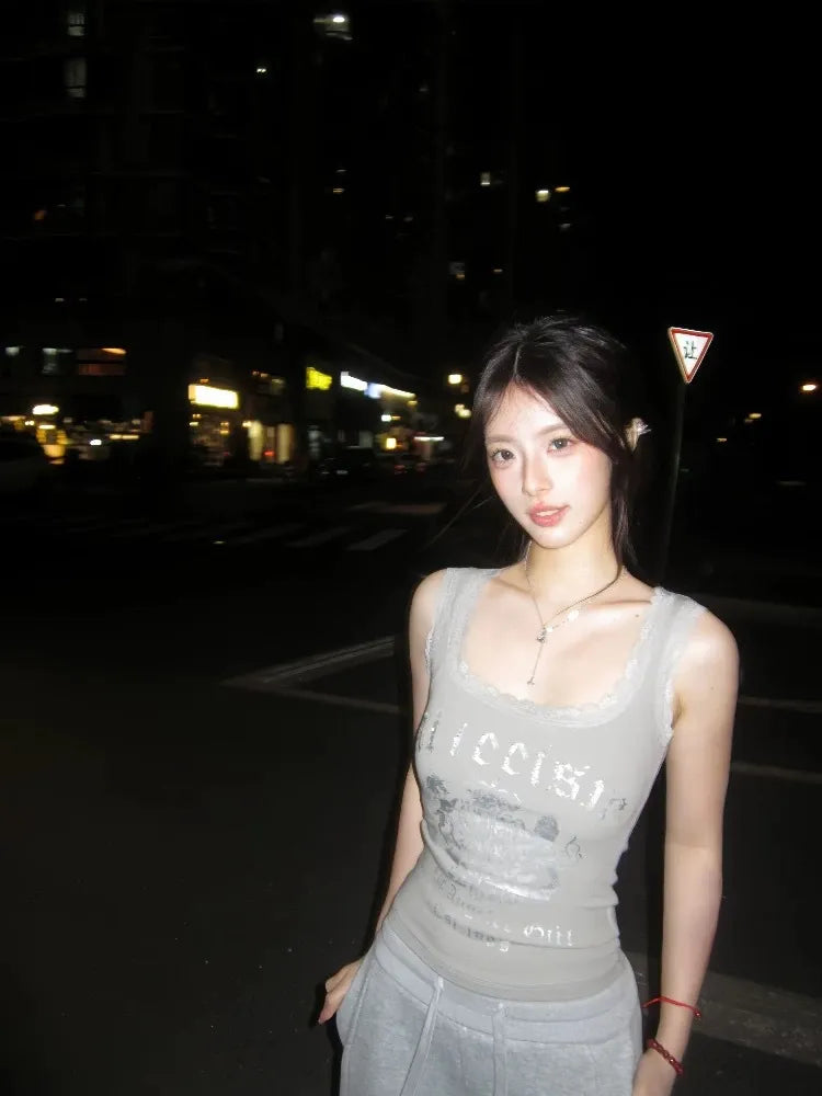 デコルテレース・ロゴリブトップ NOCTONE