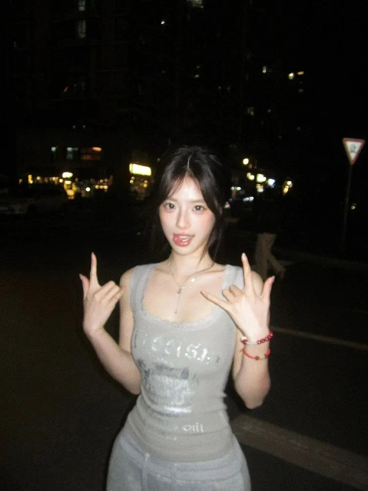 デコルテレース・ロゴリブトップ NOCTONE