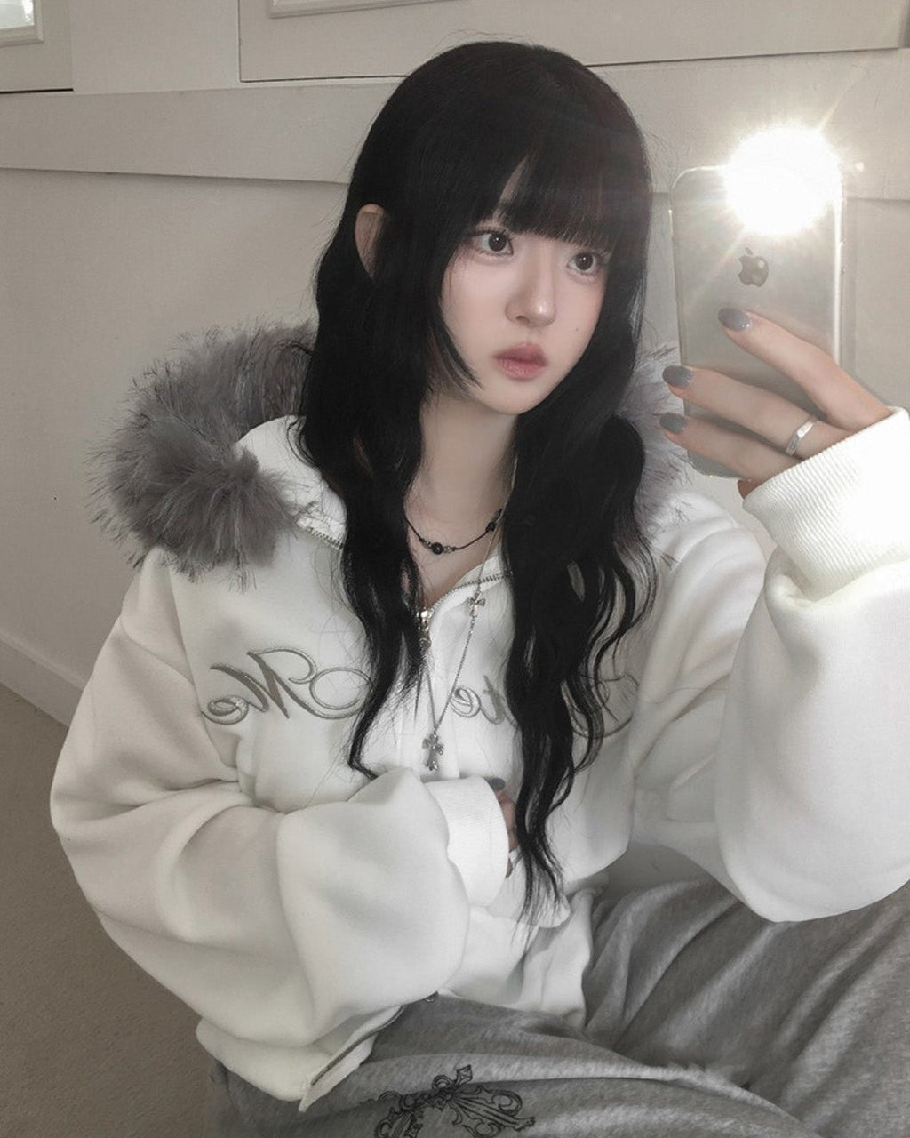 ファーフードジャケット NOCTONE