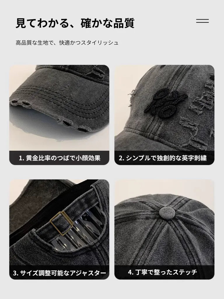 グランジダメージ ヴィンテージキャップ NOCTONE