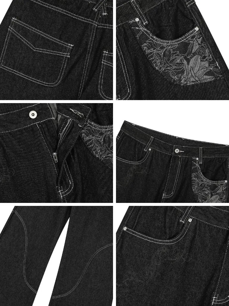 ステッチワーク・バルーンデニム NOCTONE